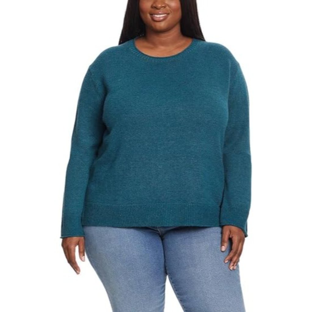 Ella Moss Xl Soft Knit Pullover Sweater Shirt Long Sleeve High-Low Crew Neck Top — image 2 of 8